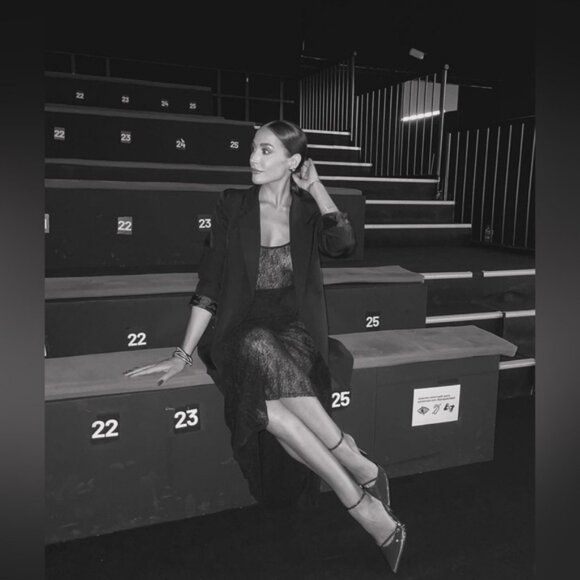 ZARA LONG LACE DRESS - Picture 5 of 10